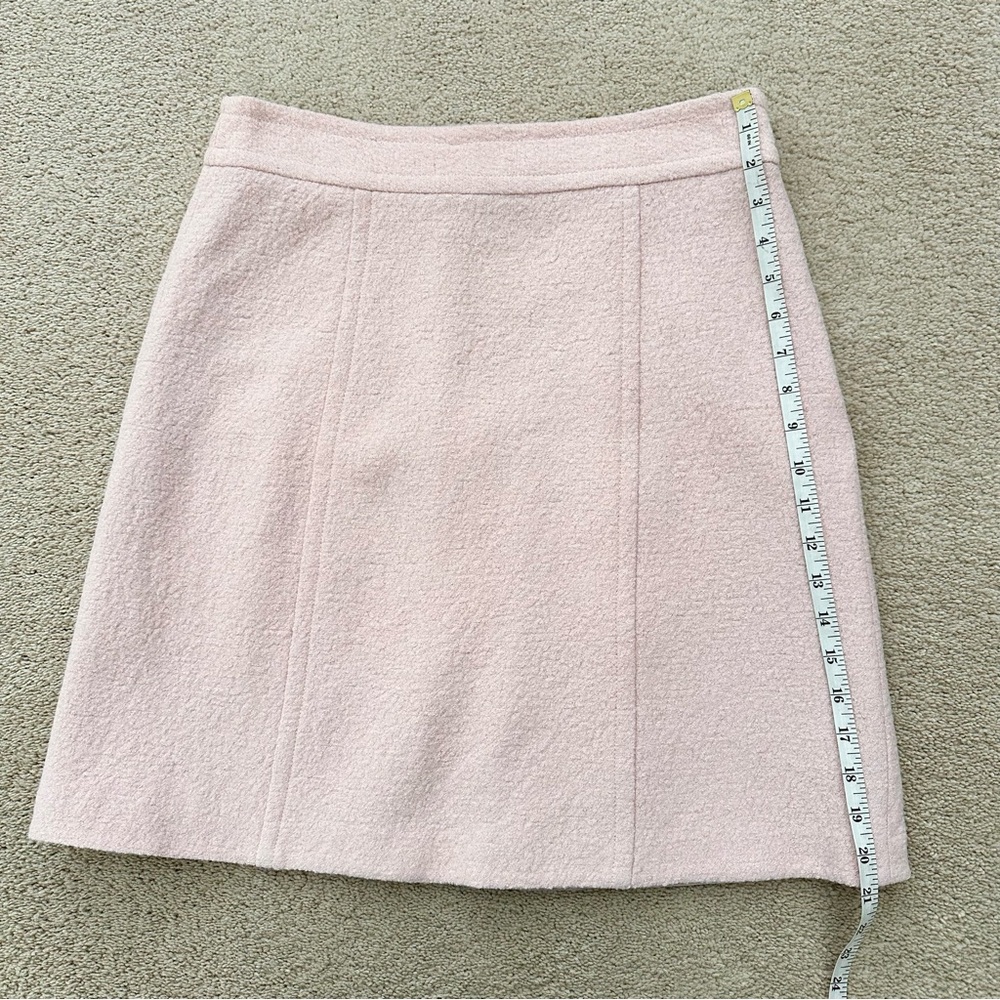 Nanette Lepore Soft Pink Wool Blend Skirt - Office / Tailored - Picture 12 of 15